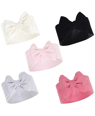 Hudson Baby Girls 5Pk Bow Headbands
