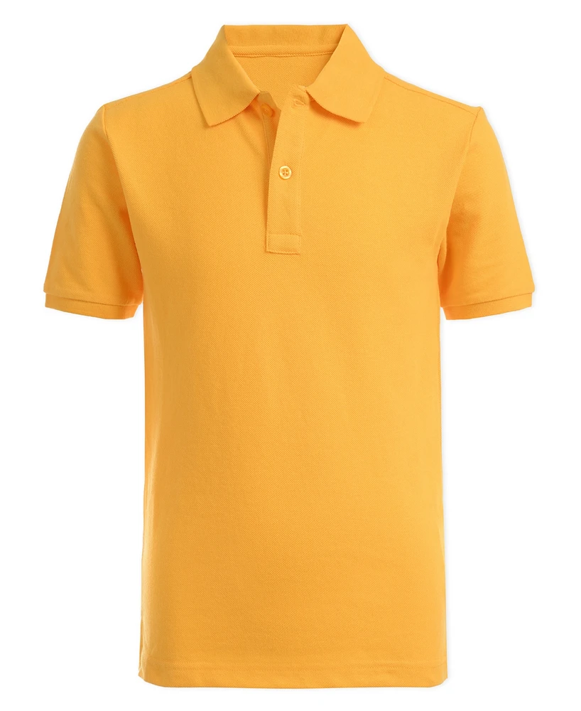Nautica Big Boys Uniform Stretch Double Pique Polo