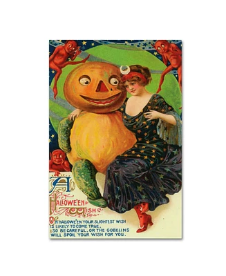 Vintage Apple Collection 'Halloween Red Head Band' Canvas Art - 12" x 19"