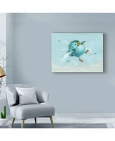 Peggy Harris 'Over The Rainbow Bird' Canvas Art - 19" x 14"
