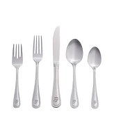 Riverridge Beaded 46 Piece Monogrammed Flatware Set - F, Service for 8