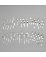 Riverridge Rose 46 Piece Monogrammed Flatware Set - E, Service for 8