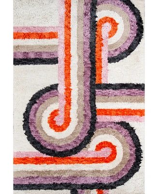 Novogratz Retro Ret-5 Lavender 5' x 7'6" Area Rug