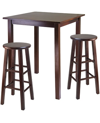 Parkland 3-Piece High Table with 29" Square Leg Stools