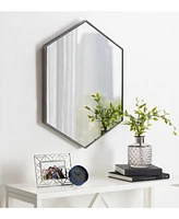 Kate and Laurel Rhodes Framed Hexagon Wall Mirror - 22" x 31"