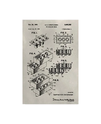 Alicia Ludwig Patent-Lego Canvas Art - 15.5" x 21"