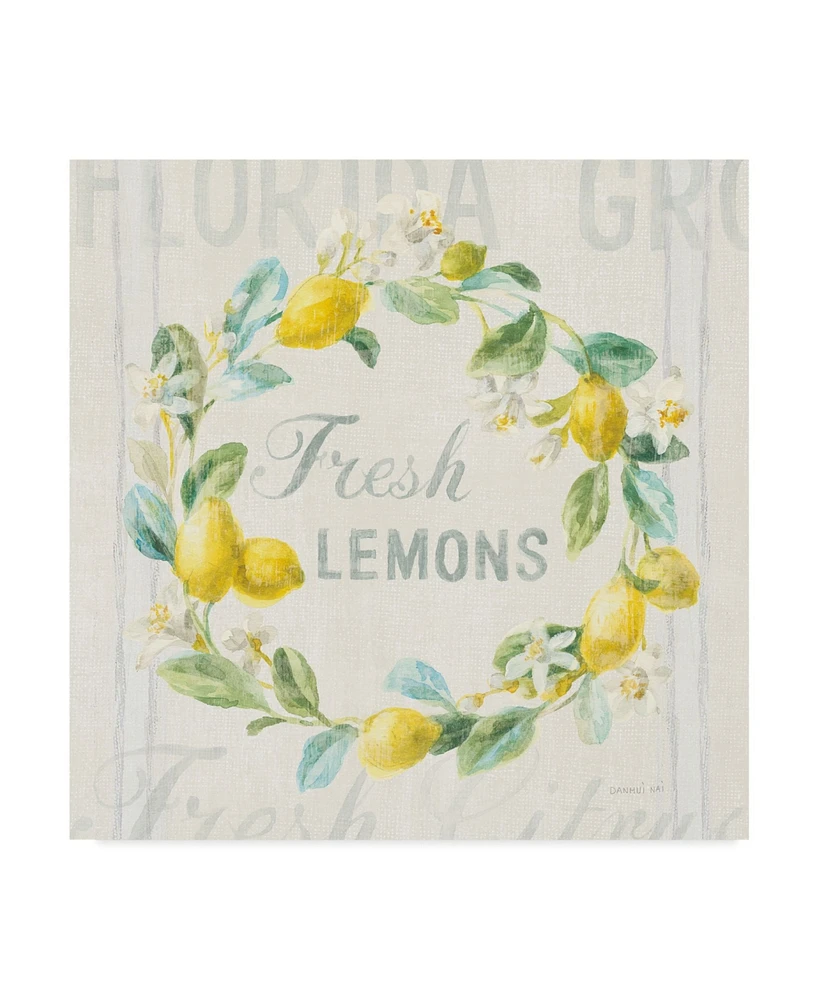 Danhui Nai Floursack Lemon V Canvas Art - 15" x 20"