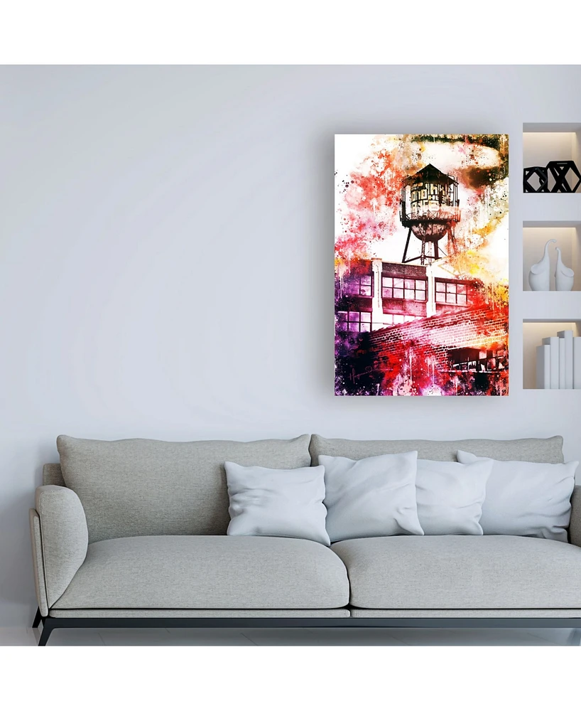 Philippe Hugonnard Nyc Watercolor Collection - Brooklyn Industry Canvas Art - 36.5" x 48"