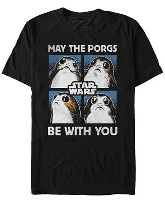 Star Wars Men's May The Porgs Be With You Short Sleeve T-Shirt