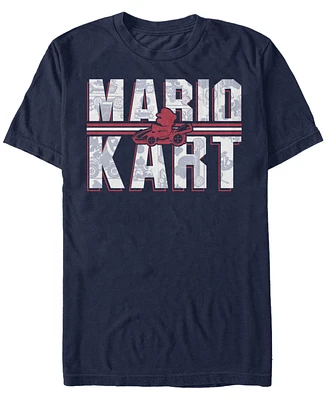 Nintendo Men's Mario Kart Shadowed Logo Short Sleeve T-Shirt