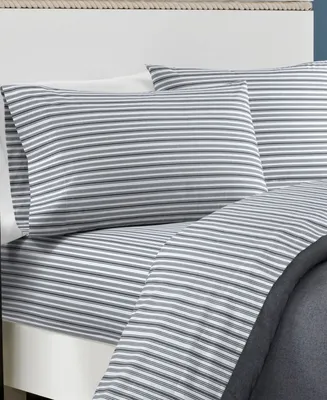 Nautica Coleridge Stripe Cotton Percale 3-Piece Sheet Set