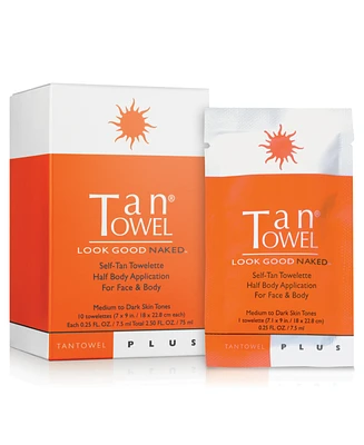TanTowel Half Body Plus, 10 Pack
