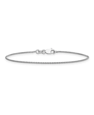 Spiga Anklet Chain in 14k White Gold