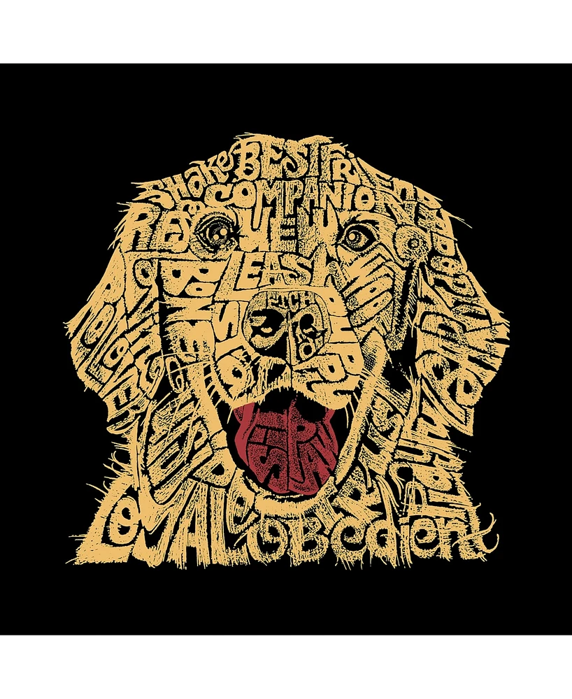 La Pop Art Men's Word Long Sleeve T-Shirt - Dog