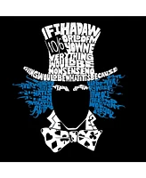 La Pop Art Men's Word Long Sleeve T-Shirt- The Mad Hatter