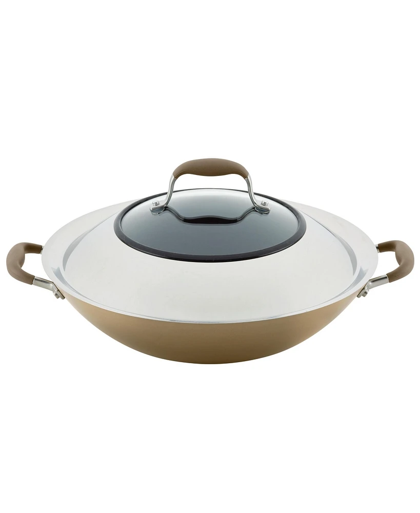 Anolon Advanced Home Hard-Anodized Nonstick Wok with Side Handles, 14"
