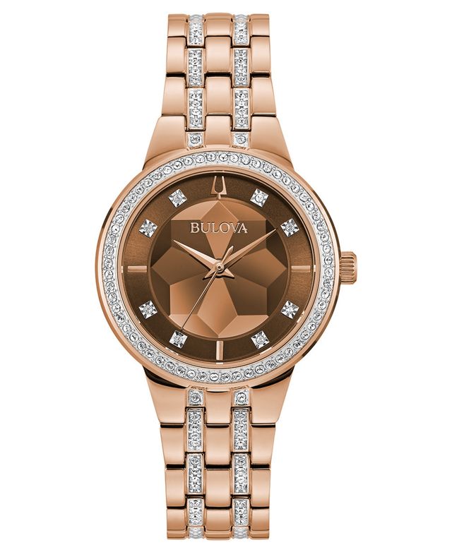 Bulova Women's Phantom Two-Tone Stainless Steel & Crystal Bracelet Watch 32.5mm