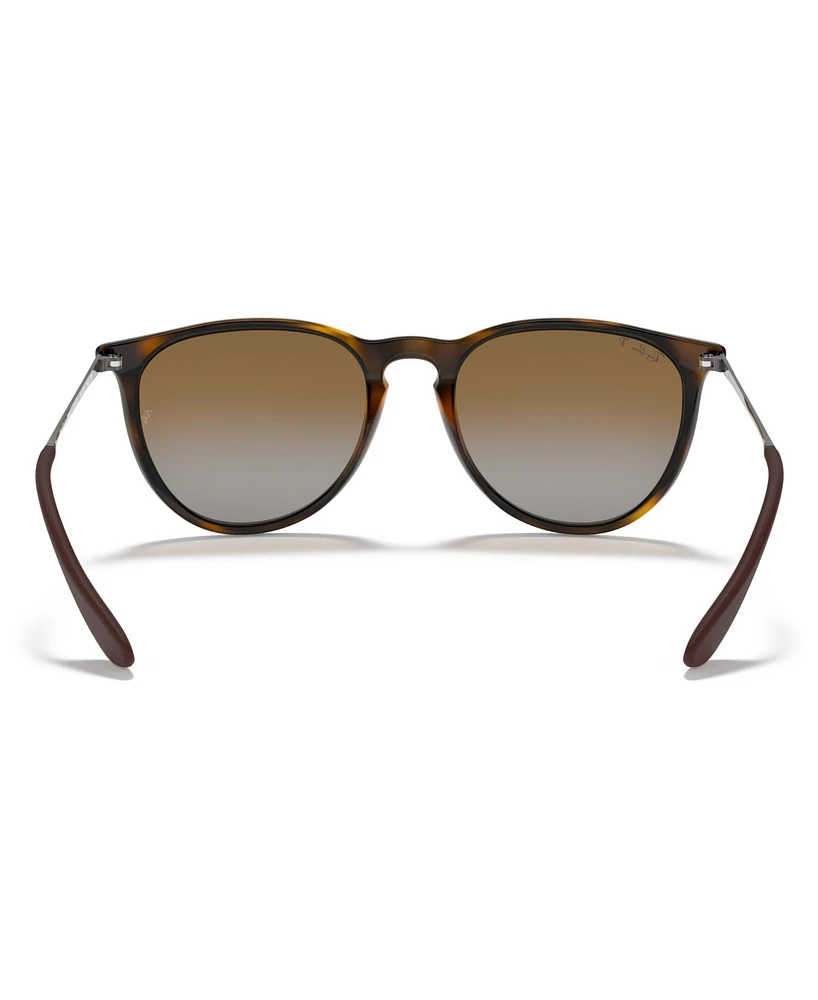 Ray-Ban Unisex Polarized Erika Sunglasses, RB4171F Low Bridge Fit