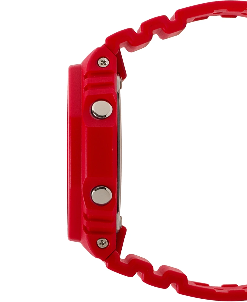 G-Shock Men's Analog-Digital Red Resin Strap 45.4mm GA2100-4A