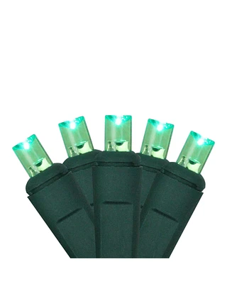 Northlight 2' x 8' Green Led Net Style Tree Trunk Wrap Christmas Lights - Brown Wire