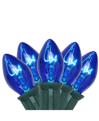 Northlight Set of 25 Transparent C7 Christmas Lights 12" Spacing