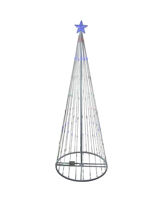 Northlight 9' Multi-Color Led Lighted Show Cone Christmas Tree Outdoor Decoration