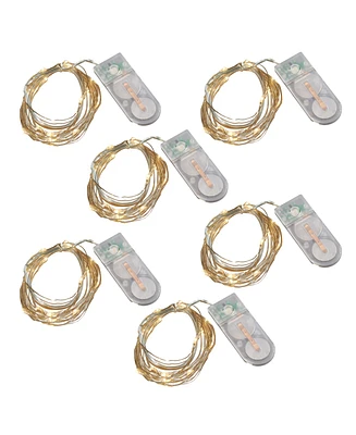 Lumabase Battery Operated Fairy String Lights, Set of 6