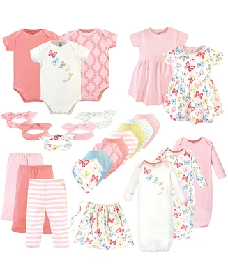 Touched by Nature Baby Girls Organic Cotton Layette Set and Giftset
