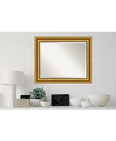 Amanti Art Parlor Gold-tone Framed Bathroom Vanity Wall Mirror, 33.62" x 27.62"