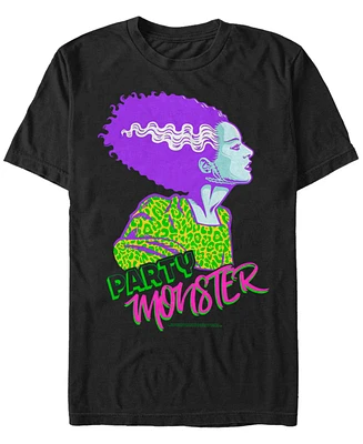 Universal Monsters Men's Bride of Frankenstein Party Monster Short Sleeve T-Shirt
