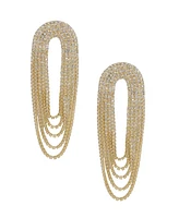 Ettika Crystal Drape Fringe Women's Earrings