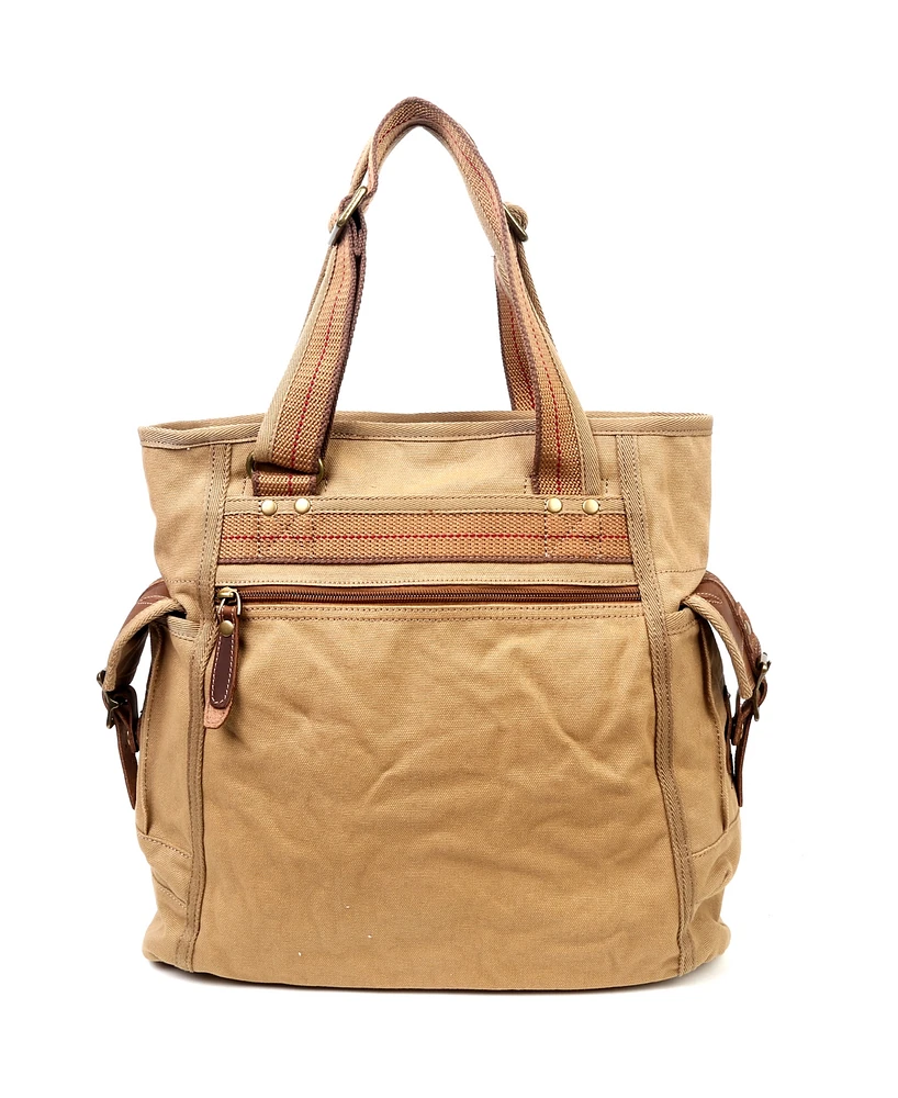 Tsd Brand Women's Turtle Ridge Canvas Tote Bag