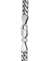 Cuban Link 24" Chain Necklace in Sterling Silver