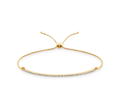 Diamond Bolo Bracelet (1/4 ct. t.w.) in 10k Gold