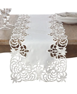 Saro Lifestyle Cutwork Design Runner