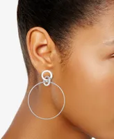 Essentials Circle Link Drop Earrings in Silver-Plate