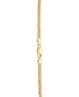 Wheat Link 24" Chain Necklace (2-1/2mm) 18k Gold-Plated Sterling Silver or