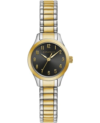 Caravelle Women's Two-Tone Stainless Steel Expansion Bracelet Watch 24mm
