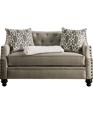 Furniture of America Port Smith Upholstered Love Seat
