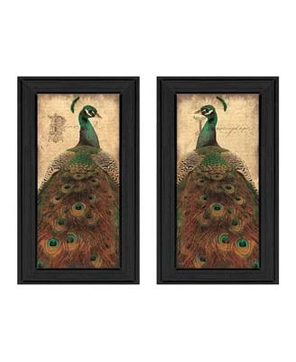 Trendy Decor 4u Peacock Collection By John Jones Printed Wall Art Ready To Hang Collection