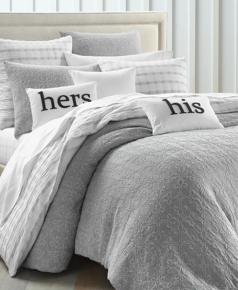 Last Act! Charter Club Woven Tile 3-Pc. Comforter Set, Full/Queen, Exclusively at Macy's