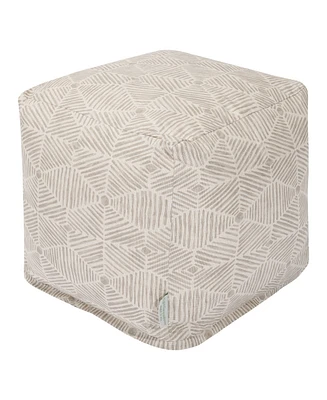 Majestic Home Goods Charlie Ottoman Pouf Cube 17" x