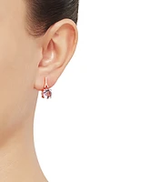 Pink Amethyst (3-1/2 ct. t.w.) & Diamond (1/20 ct. t.w.) Drop Earrings in 14k Rose Gold