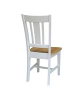 International Concepts San Remo Splatback Chair, Set of 2