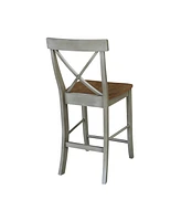 International Concepts X-Back Counterheight Stool