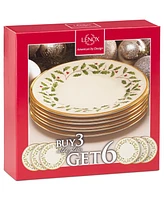 Lenox Holiday Salad Plates, Set of 6