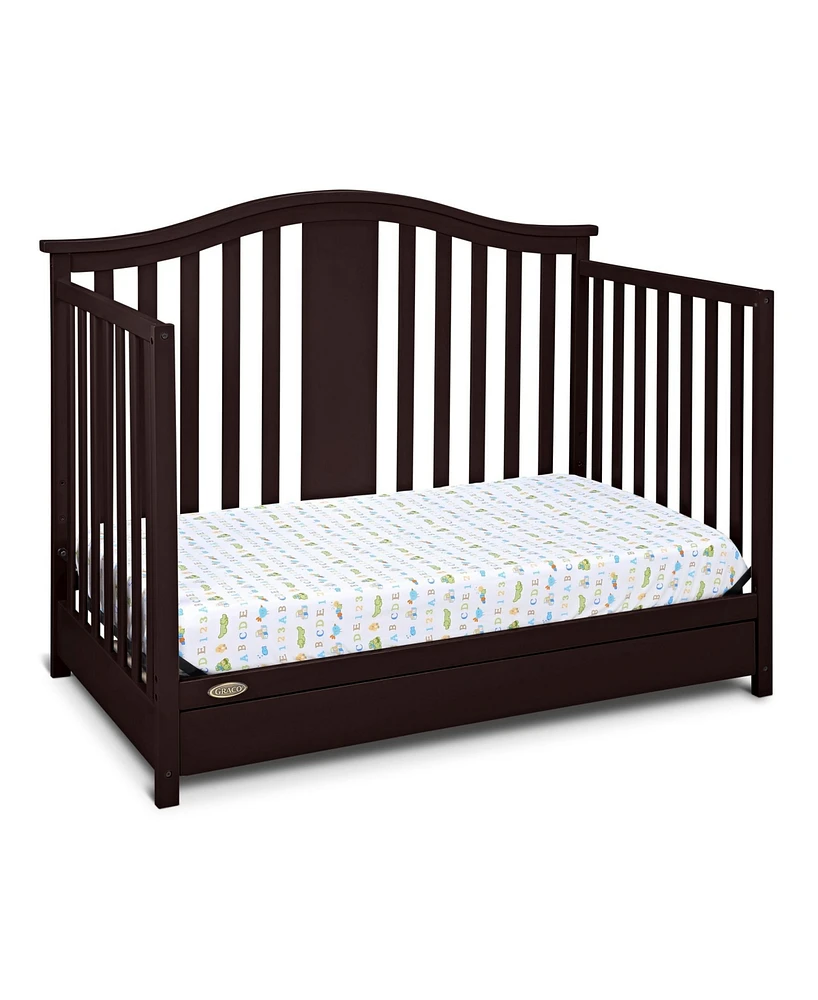Graco Solano 4-in-1 Convertible Crib with Drawer - White