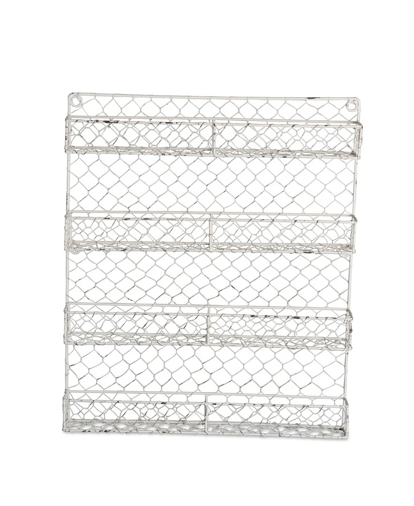 Design Imports 4 Row Chicken Wire Spice Rack