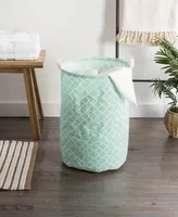 Design Imports Polyethylene Coated Cotton Polyester Laundry Ham Polyethylener Lattice Round