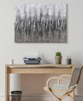 Empire Art Direct Gray Frequency Textured Metallic Hand Painted Wall Art by Martin Edwards, 30" x 40" x 1.5"
